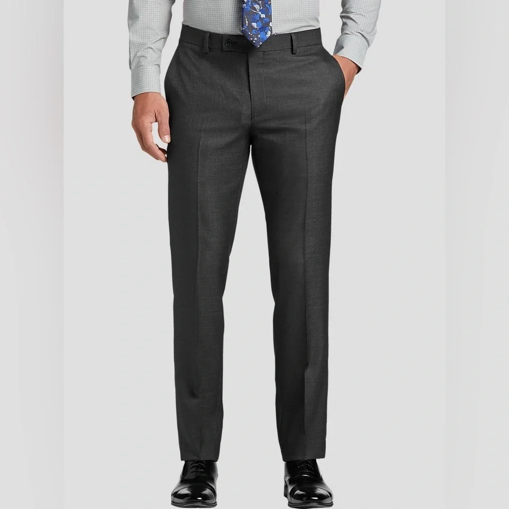 Wilke-Rodriguez men's suit, size 38, standard, waist 32. Fitted jacket and